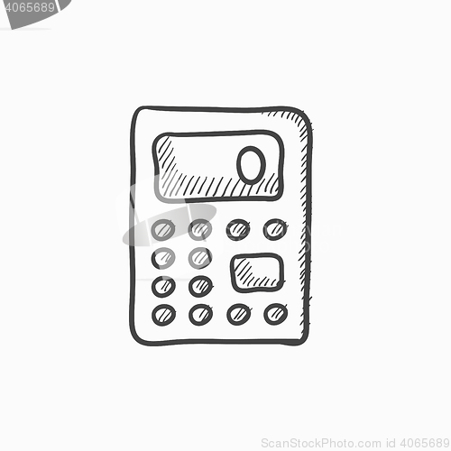 Image of Calculator sketch icon.