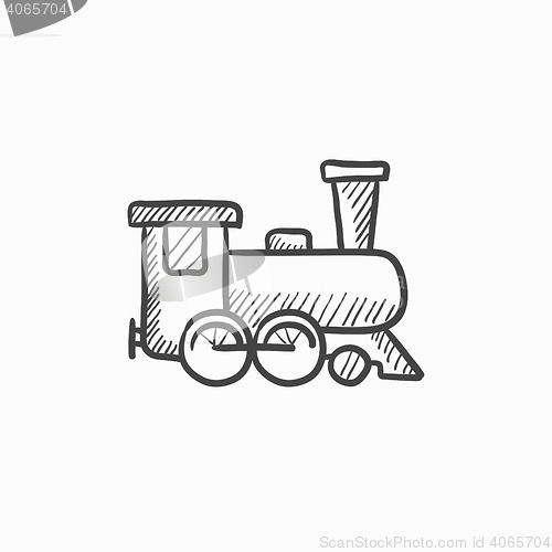 Image of Train sketch icon.