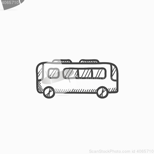 Image of Bus sketch icon.