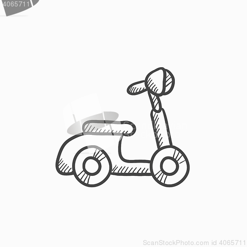 Image of Scooter sketch icon.