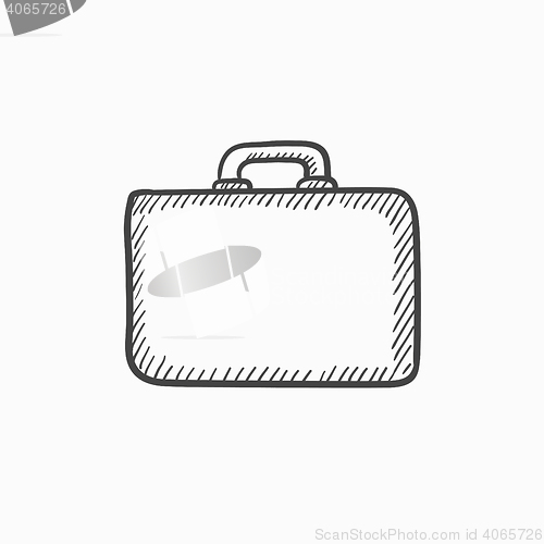 Image of Briefcase sketch icon.