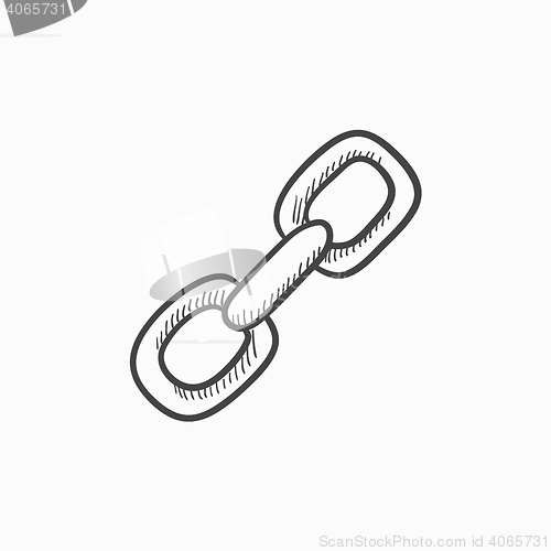 Image of Chain links sketch icon.