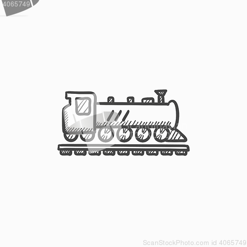 Image of Train sketch icon.