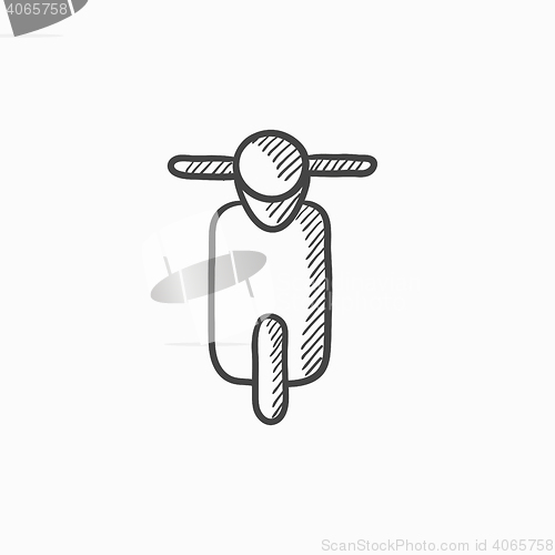 Image of Scooter sketch icon.