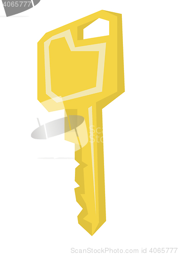 Image of House or car key vector illustration.