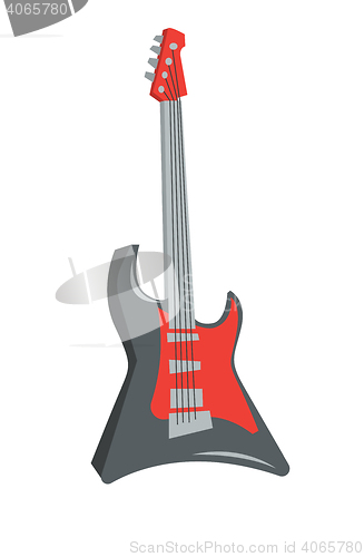 Image of Classical electric guitar vector illustration.