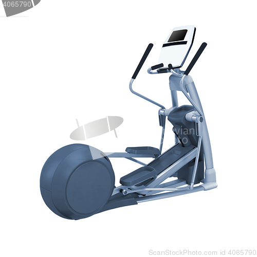 Image of Elliptical gym machine isolated