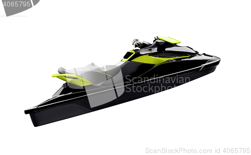 Image of  jet boat isolated on white