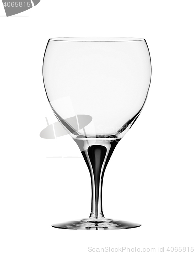 Image of Empty wine glass. isolated