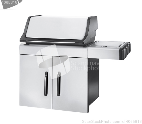 Image of Stainless steel gas cooker with oven