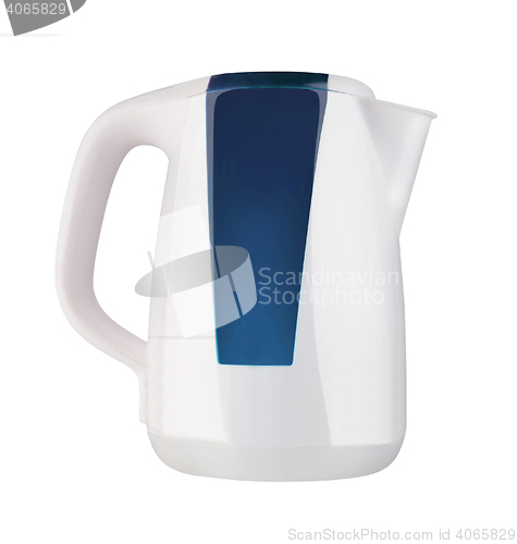 Image of electric kettle on white background