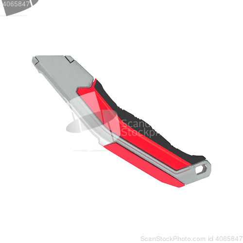 Image of Red paper knife isolated