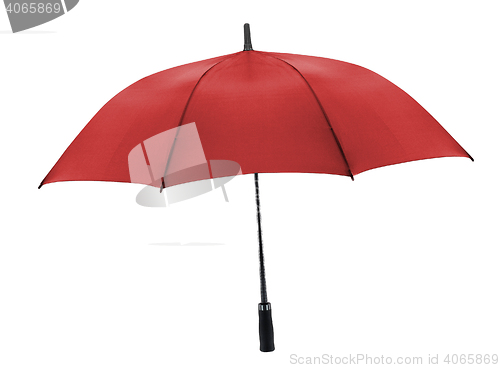 Image of red umbrella isolated