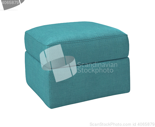 Image of blue footstool