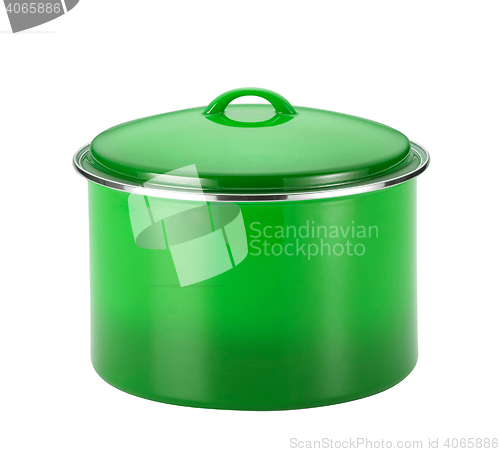 Image of green cooking pot