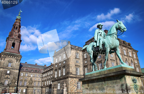 Image of Equestrian statue of Christian IX near Christiansborg Palace, Co