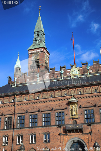 Image of Radhus, Copenhagen city hall in Copenhagen  Denmark