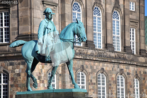 Image of Equestrian statue of Christian IX near Christiansborg Palace, Co