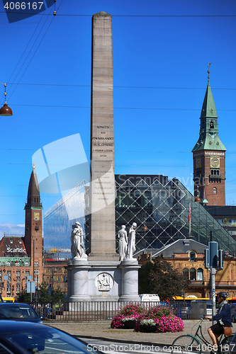 Image of COPENHAGEN, DENMARK - AUGUST 16, 2016: The Liberty Memorial is p