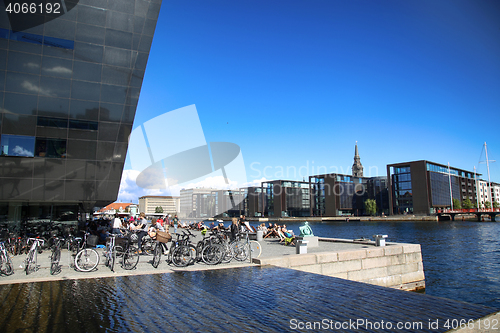 Image of COPENHAGEN, DENMARK - AUGUST  16, 2016:  The Black Diamond, The 