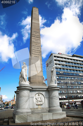 Image of COPENHAGEN, DENMARK - AUGUST 16, 2016: The Liberty Memorial is p