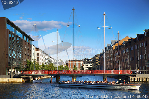 Image of COPENHAGEN, DENMARK - AUGUST  16, 2016:  Beautiful view on the m