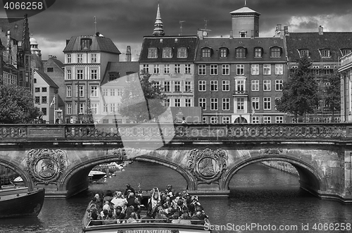 Image of COPENHAGEN, DENMARK - AUGUST 14, 2016: Black and white photo, vi