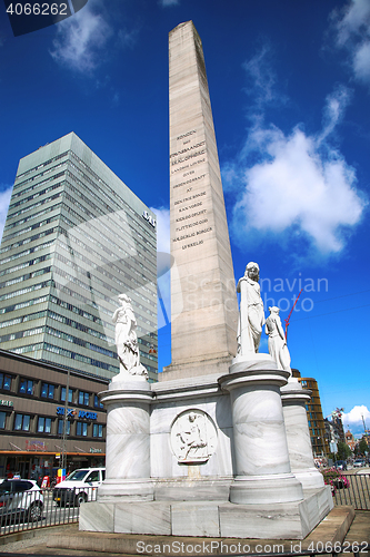 Image of COPENHAGEN, DENMARK - AUGUST 16, 2016: The Liberty Memorial is p