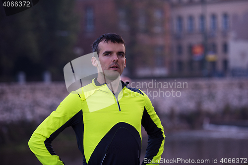 Image of jogging man portrait