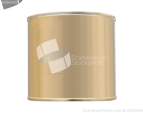 Image of Tin can isolated