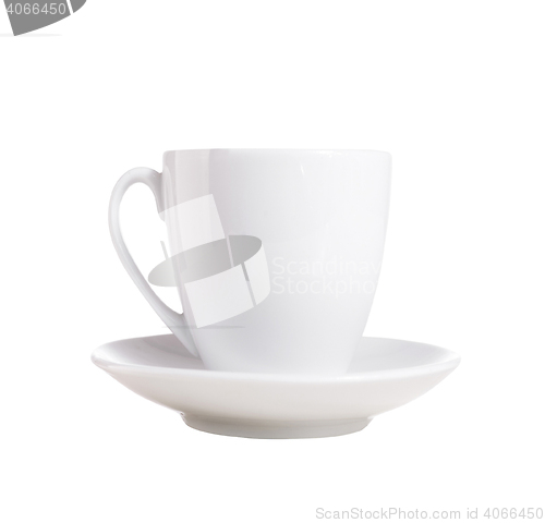 Image of White Cup and dish