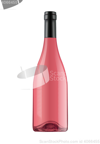 Image of Botlle of pink fruit champagne