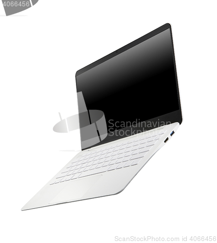 Image of laptop isolated on white