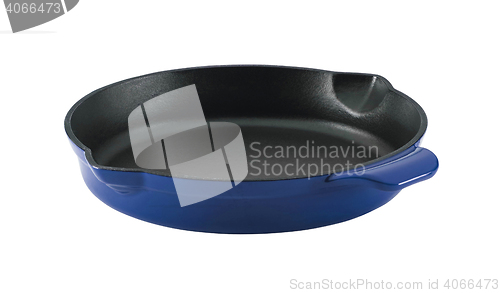 Image of black frying pan isolated 