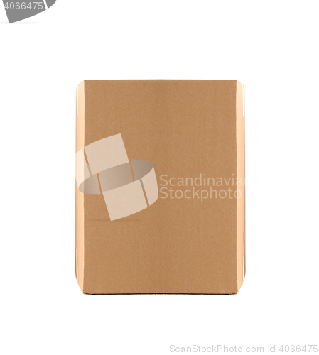 Image of simple brown carton box isolated