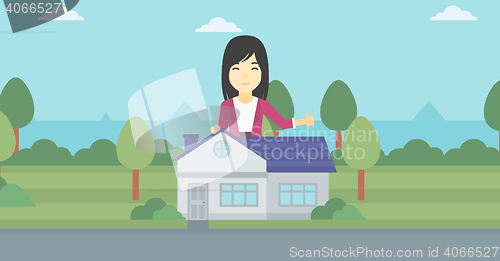 Image of Real estate agent giving thumb up.