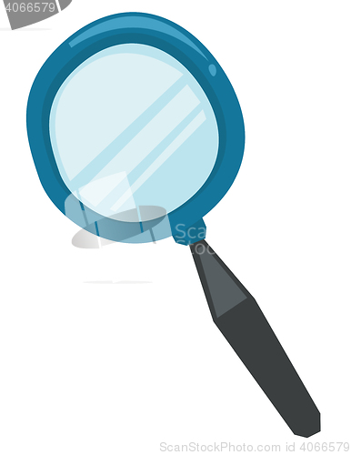 Image of Classic magnifying glass vector illustration.