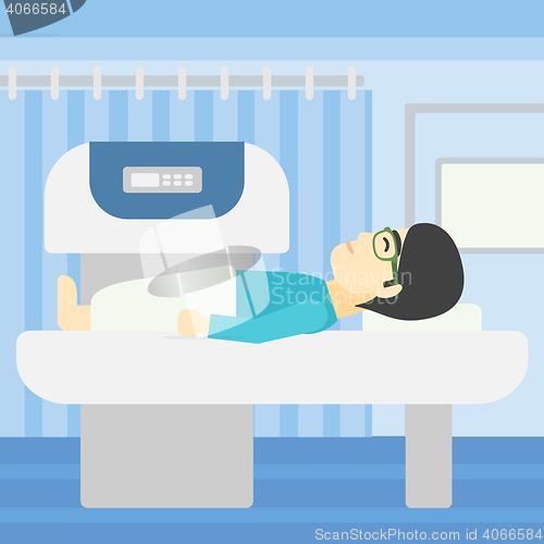 Image of Magnetic resonance imaging vector illustration.