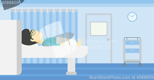 Image of Magnetic resonance imaging vector illustration.