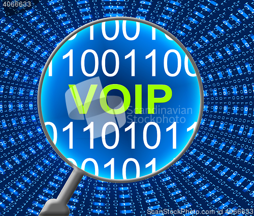 Image of Voip Online Indicates Web Site And Net