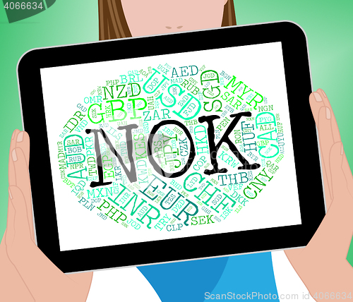 Image of Nok Currency Represents Forex Trading And Exchange