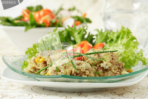 Image of Healthy food - rice and vegetable salads