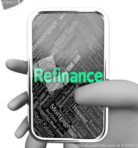 Image of Refinance Online Means Web Site And Debt