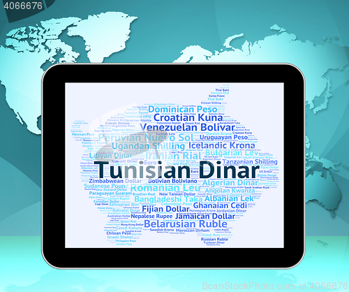Image of Tunisian Dinar Means Currency Exchange And Broker