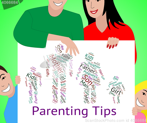 Image of Parenting Tips Represents Mother And Baby And Assistance