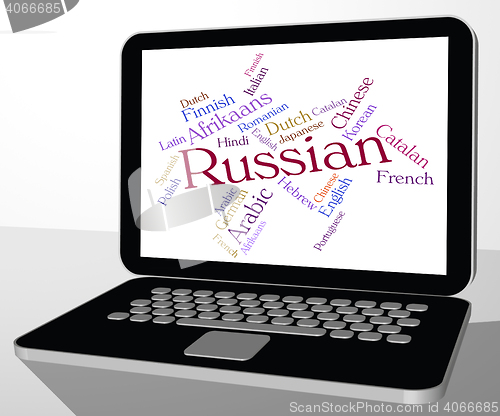 Image of Russian Language Represents Translator Lingo And Foreign