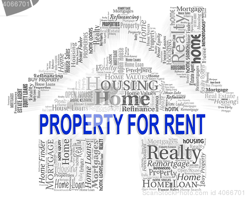 Image of Property For Rent Means Real Estate And Apartment