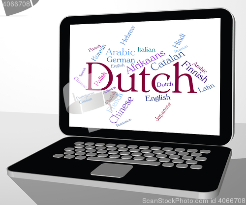 Image of Dutch Language Means The Netherlands And Foreign