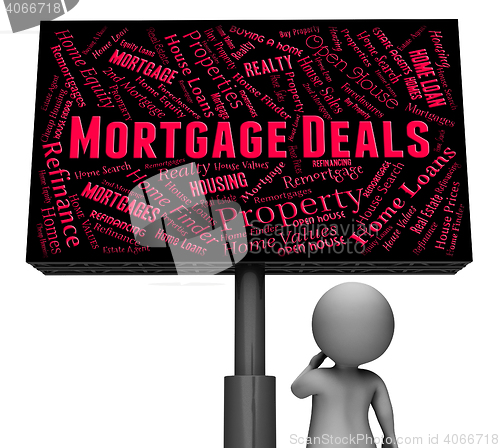 Image of Mortgage Deals Shows Home Loan And Board