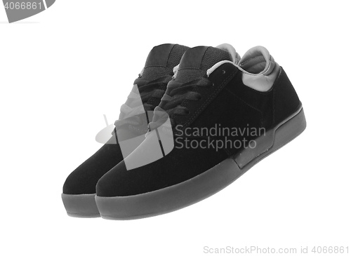 Image of Black shoes isolated